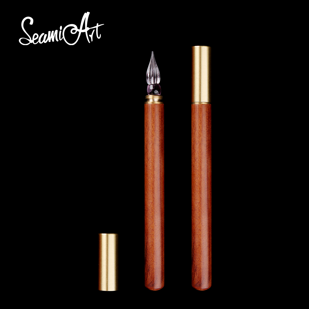 Stationery Supplier - SeamiArt 1 stuk glazen kroontjespen met