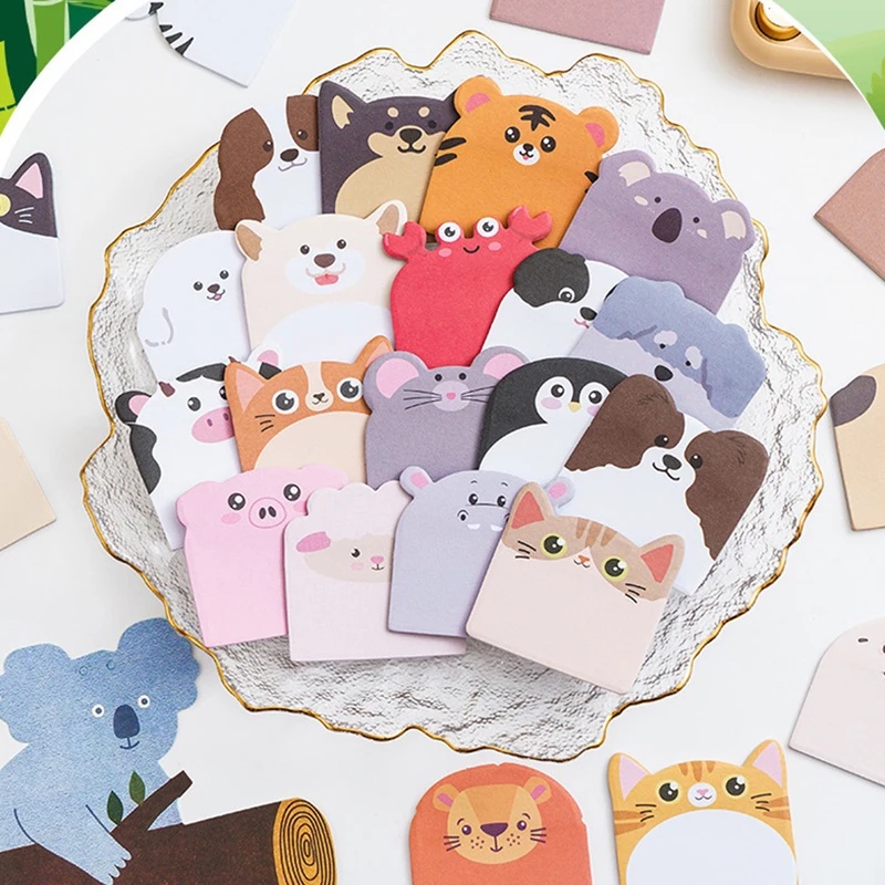 Is Stationery Office Supply - 240 stuks schattige, dierenvormige, blanco, klevende