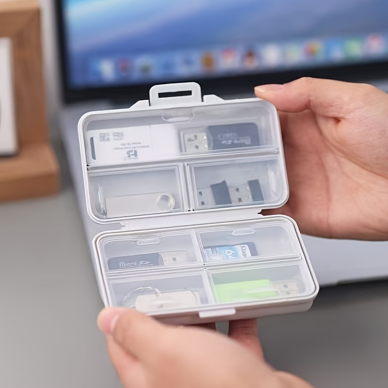 Stationery And Office Supply Stores - 1PC USB-opbergdoos met compartimenten en deksels,