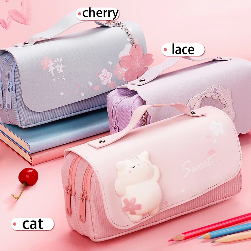 Stationery And Office Supply Stores - Schoolbenodigdheden Kawaii Briefpapier Schooletuis Voor Meisjes