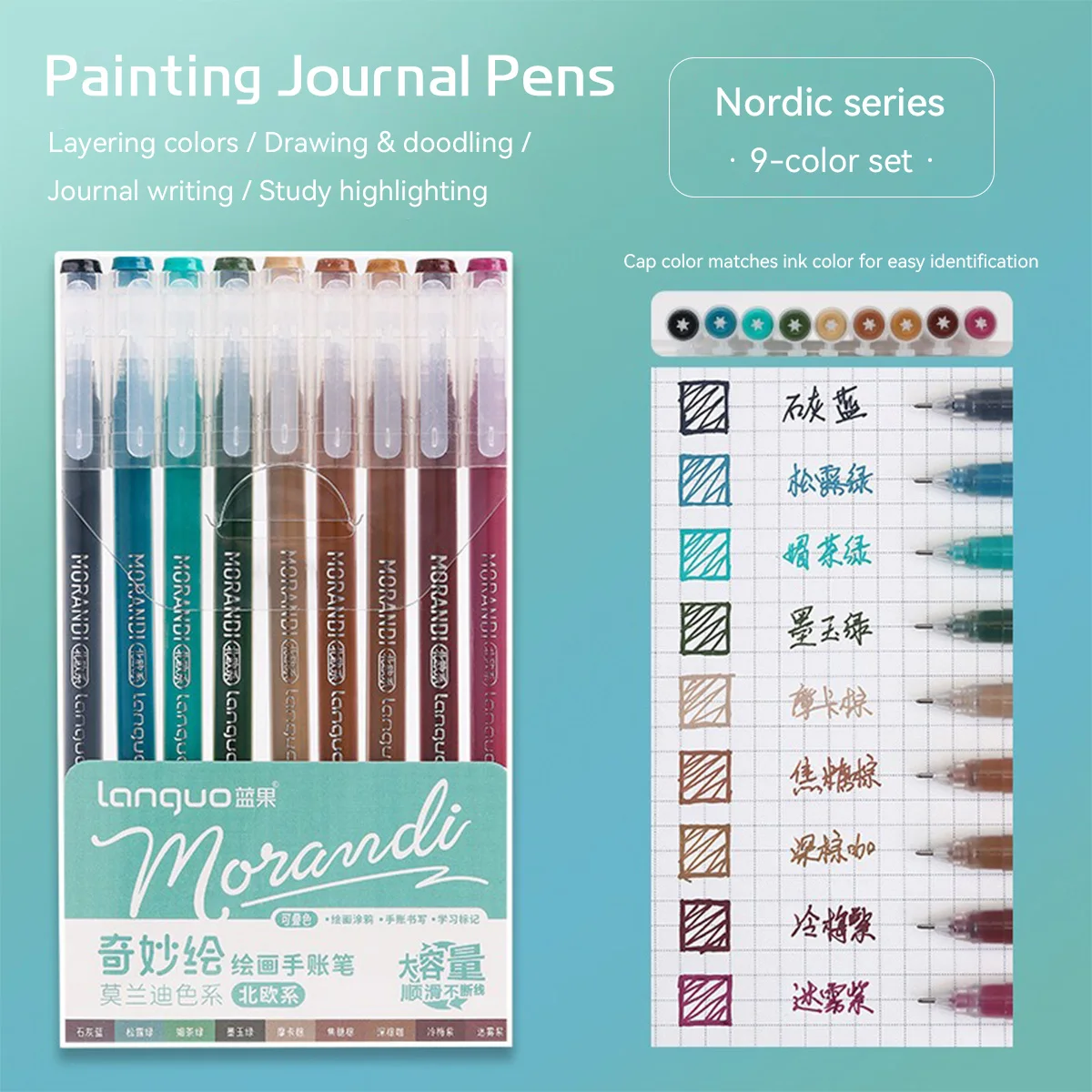 9pcs Set Morandi Kleur 0.5mm G - Highlighter Set Pastel recensie en prijs