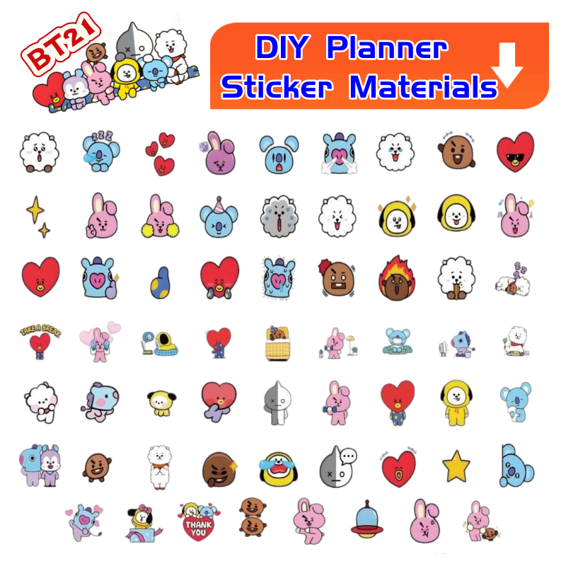 BT21 koya RJ tata Shooky Mang  - Memo Pad Sticky recensie en prijs
