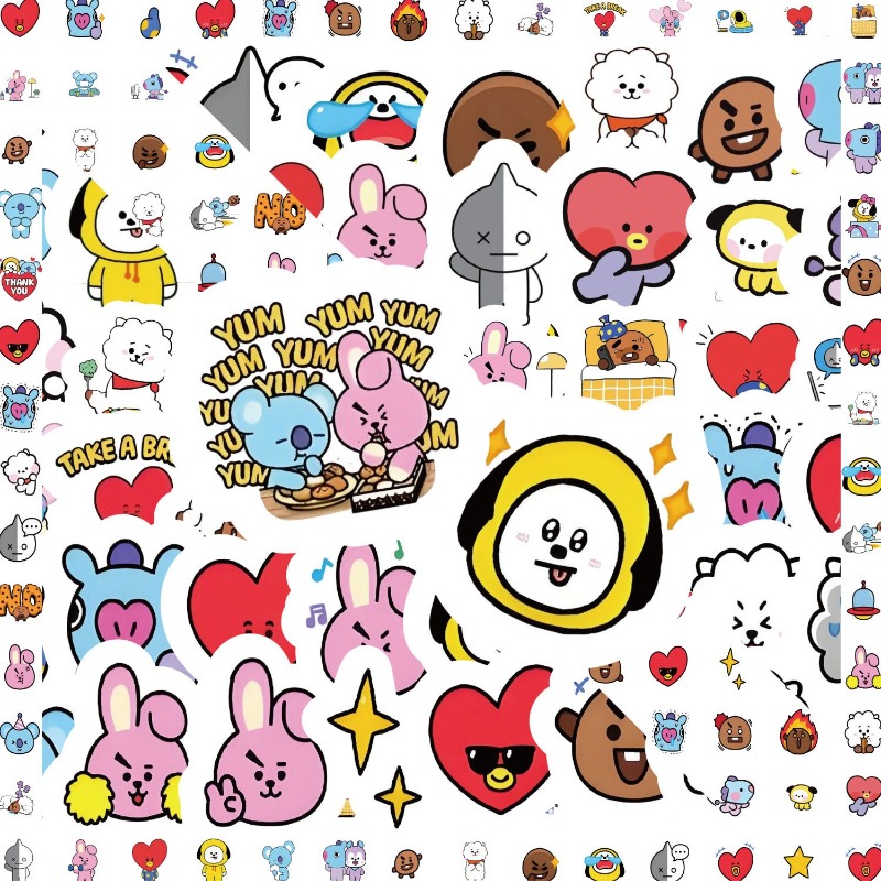 BT21 koya RJ tata Shooky Mang  - Memo Pad Sticky recensie en prijs