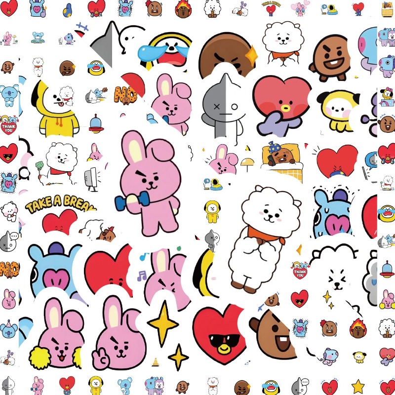 BT21 koya RJ tata Shooky Mang  - Memo Pad Sticky recensie en prijs