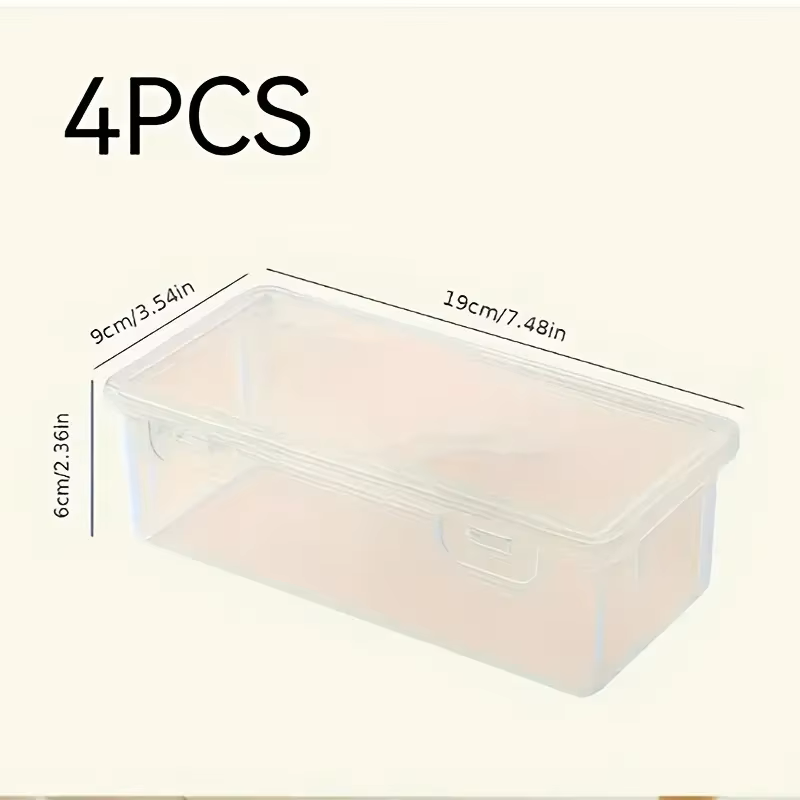 4 grote transparante PP-opberg - Stationery And Office Supply Stores recensie en prijs