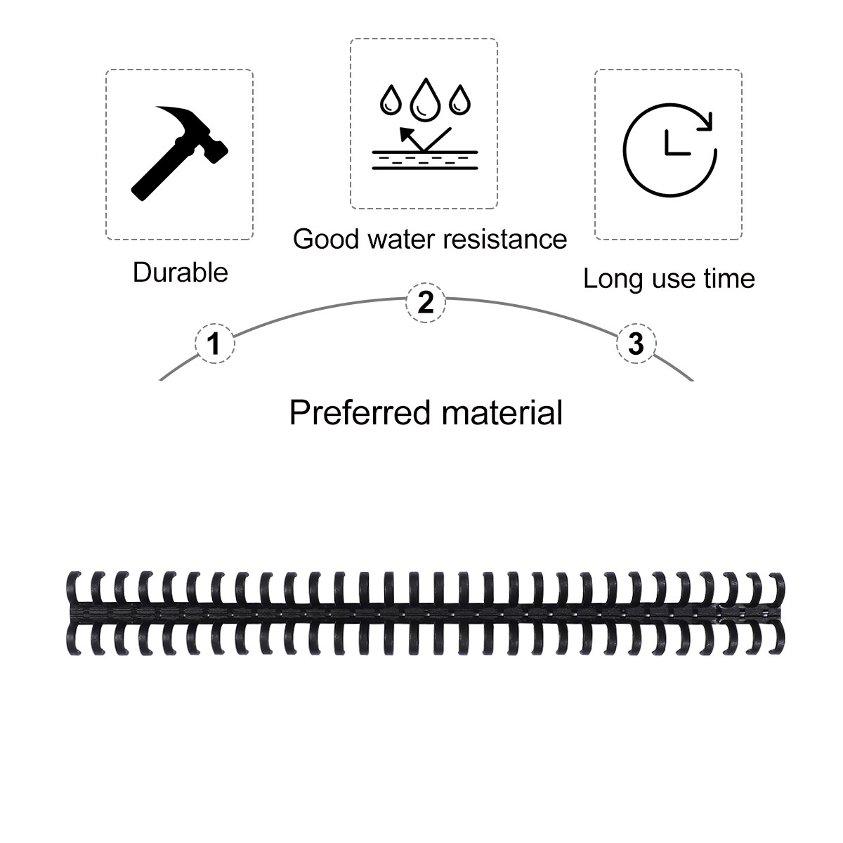 10 stuks kunststof ringen voor - Binding Comb Plastic recensie en prijs