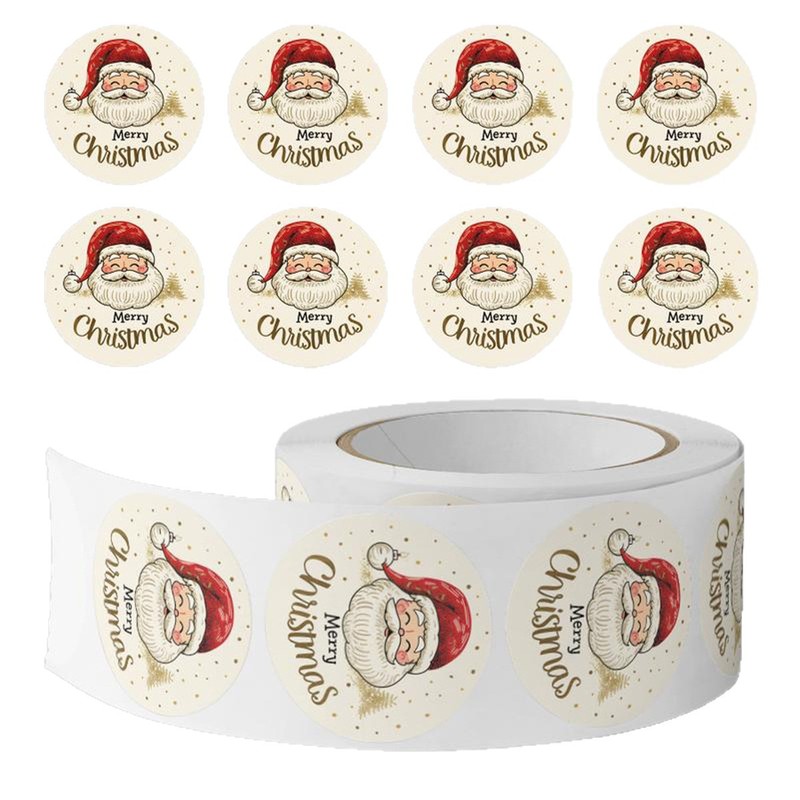 500 stuks/rol Kerstman-sticker - Sticker Label Roll recensie en prijs