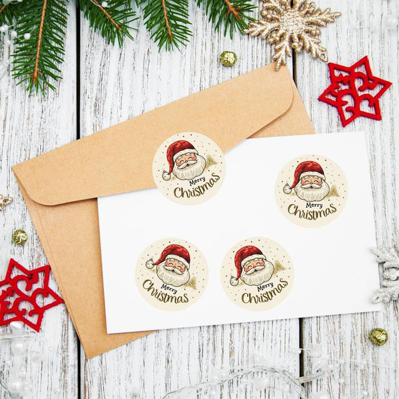 500 stuks/rol Kerstman-sticker - Sticker Label Roll recensie en prijs