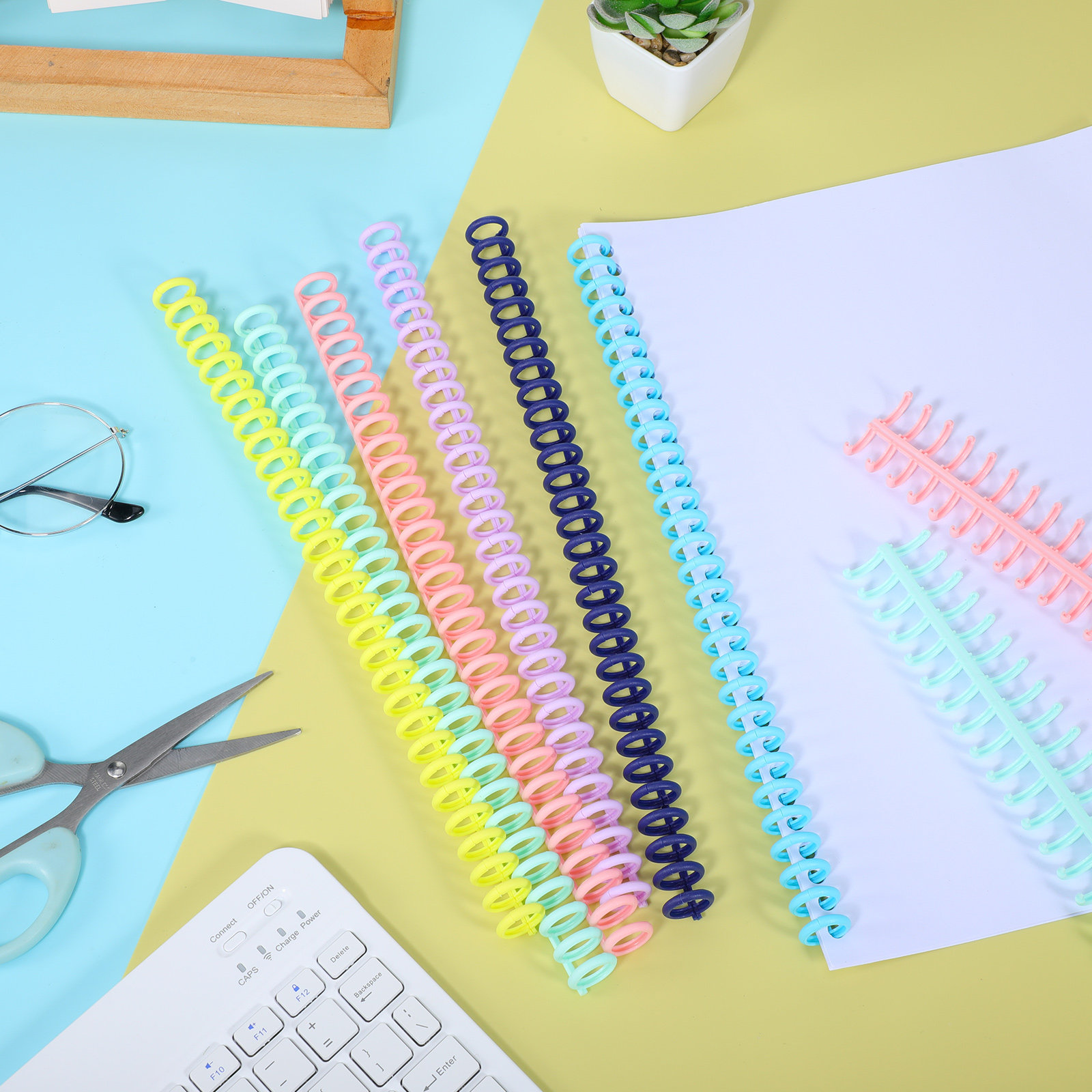 12 stuks flexibele plastic bin - Binding Comb Plastic recensie en prijs