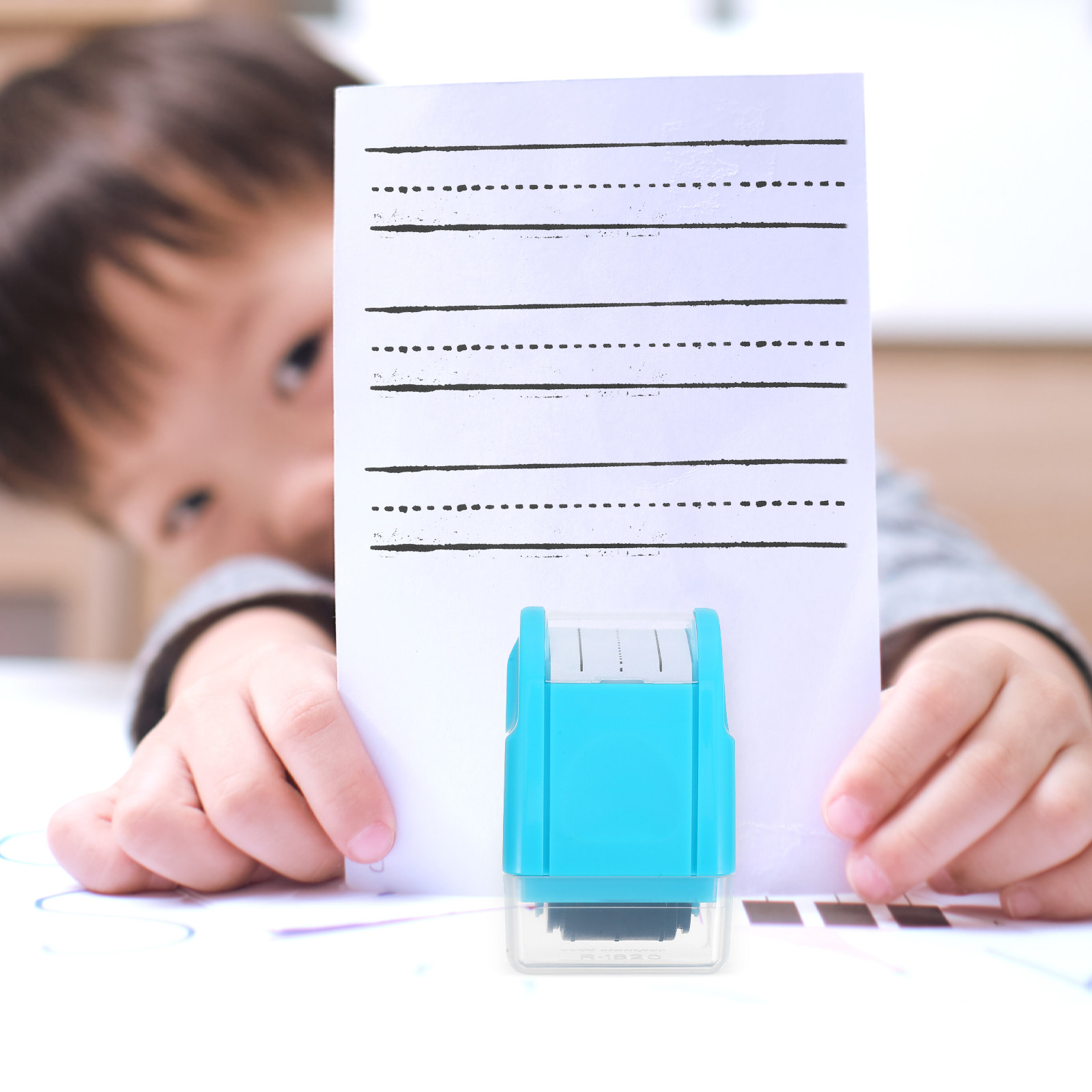 Zelfinktende stempel met lijne - Self Inking Stamp recensie en prijs