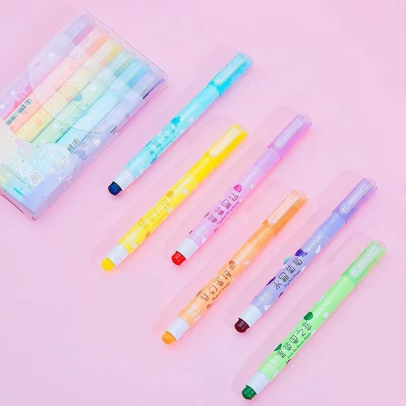 6 kleuren/set Pastel Gel Marke - Highlighter Set Pastel recensie en prijs